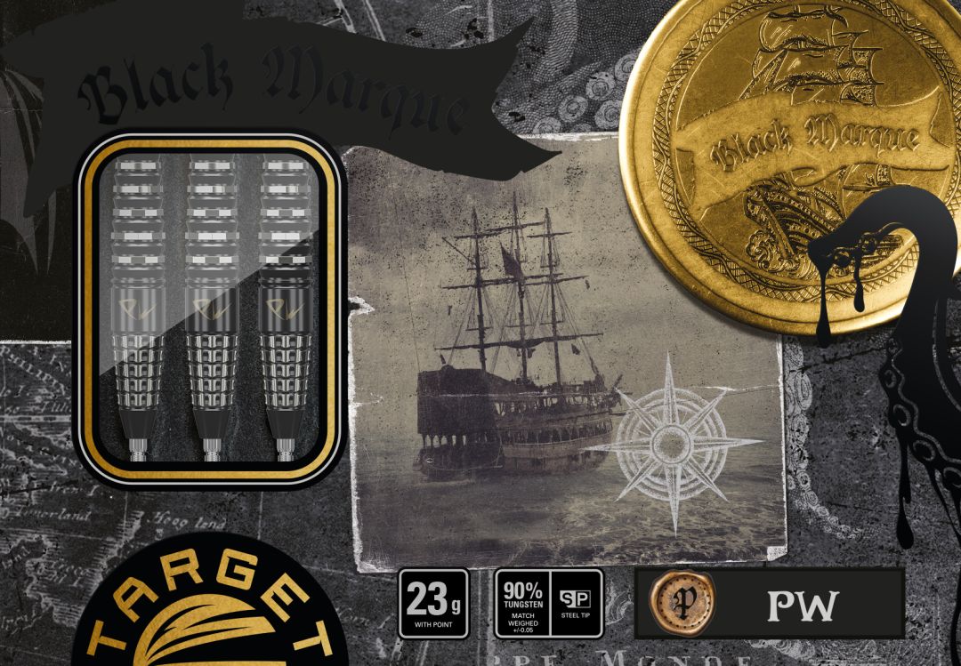 Target Japan - Black Marque Pw - 90% - Steel Šipky - Direct Darts - 3