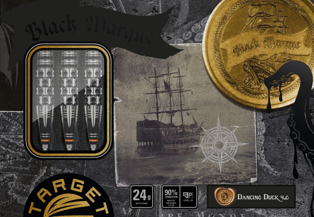 Target Japan - Black Marque Dancing Duck Gen4 - 90% - Steel Šipky - Direct Darts - 3