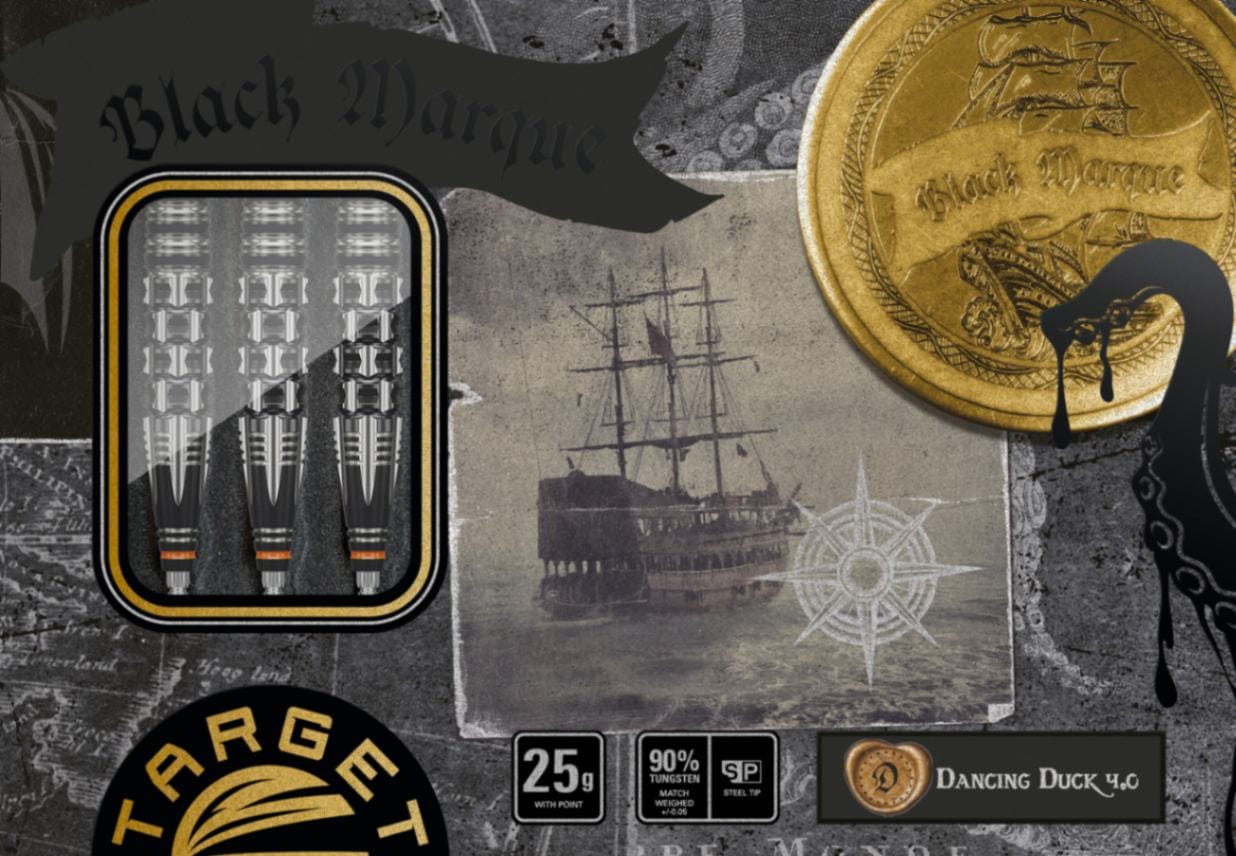 Target Japan - Black Marque Max Dancing Duck Gen4 - 90% - Steel Šipky - Direct Darts - 3