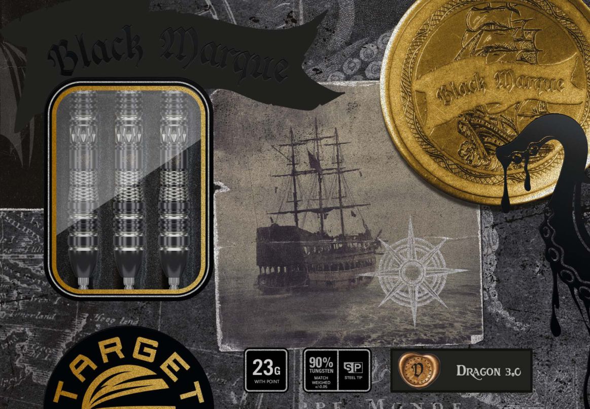 Target Japan - Black Marque Dragon 3.0 - 90% - Steel Šipky - Direct Darts - 4