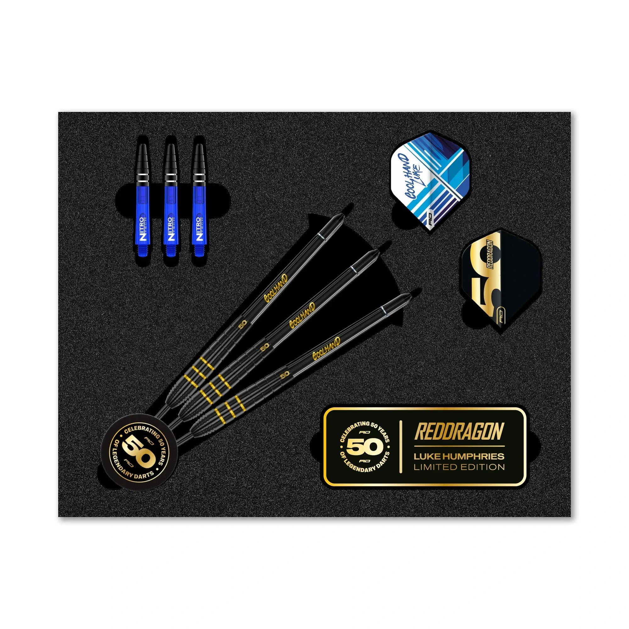 Red Dragon - Luke Humphries 50 Years Limited Edition - Steel Šípky - Direct Darts - 2