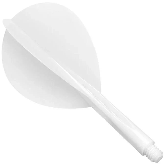 Condor - Zero Stress - Plain - Bílá - Teardrop - Jednodílný Násadky/Letky Na Šípky - Direct Darts - 1