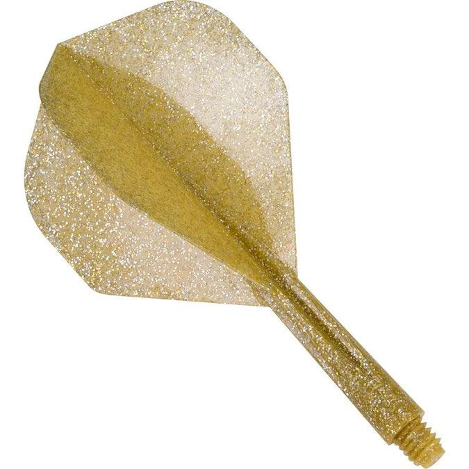 Condor - Zero Stress - Glitter - Zlatá - No2 - Jednodílný Násadky/Letky Na Šípky - Direct Darts - 1