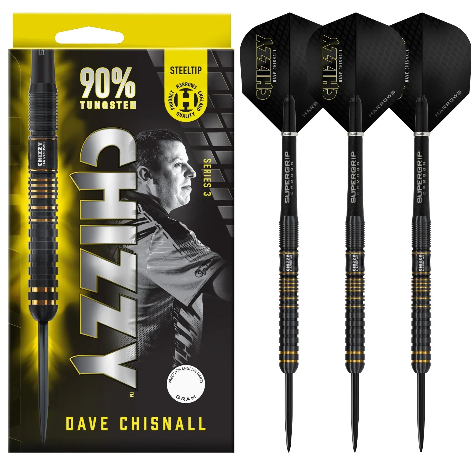 Harrows - Chizzy Series 3 90% - Steel Šípky - Direct Darts - 2