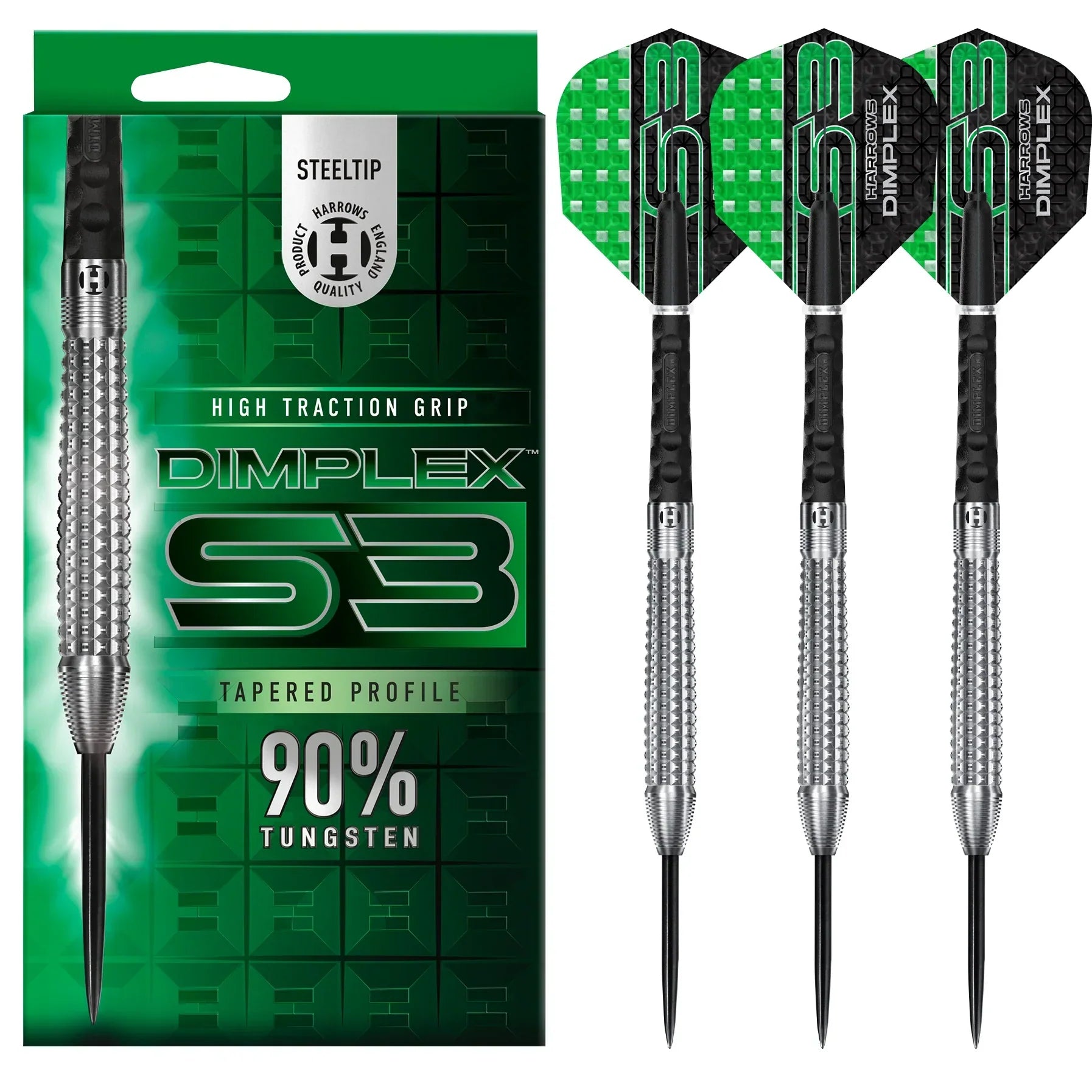 Harrows - Dimplex Tapered 90% - Steel Šípky - Direct Darts - 2