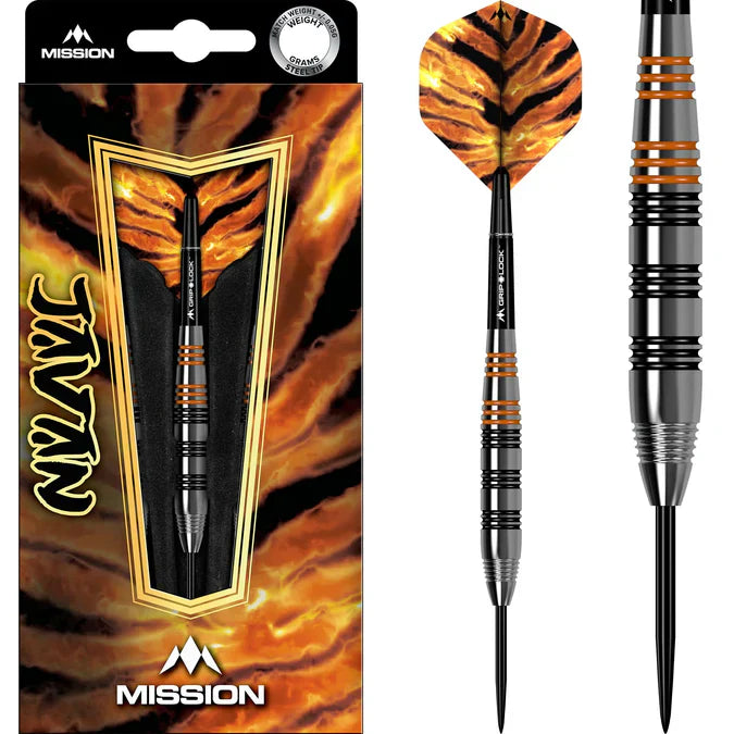 Mission - Javan - Brass - Steel Šípky - Direct Darts - 2