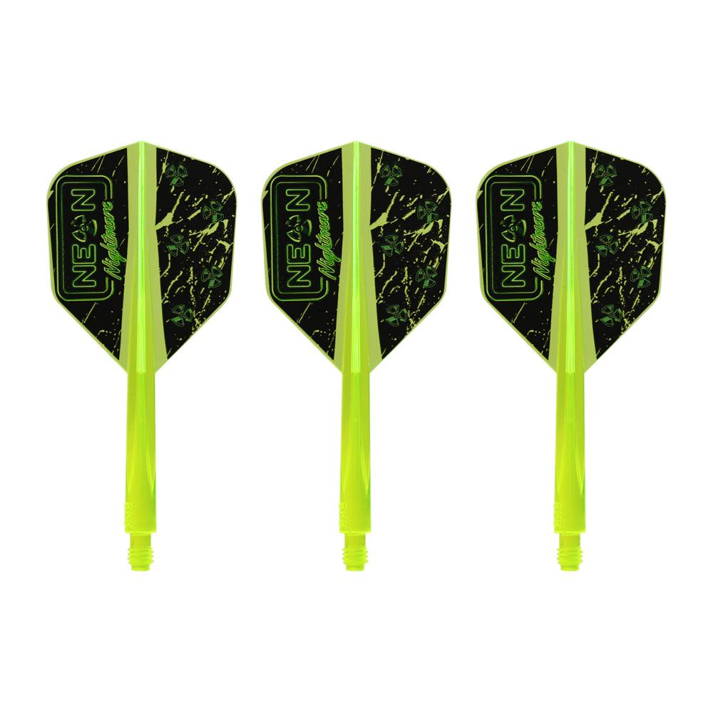 Condor - Axe Stowe Buntz - Neónová Žlutá - No6 - Jednodílný Násadky/Letky Na Šípky - Direct Darts - 1