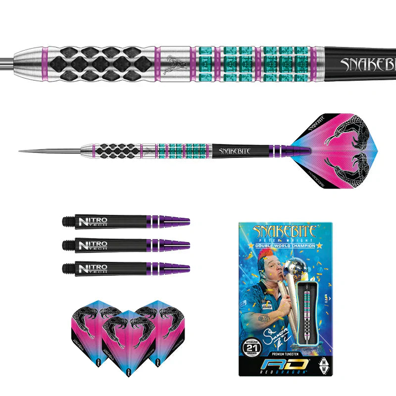 Red Dragon - Peter Wright Supa Venom - Steel Šípky - Direct Darts - 5