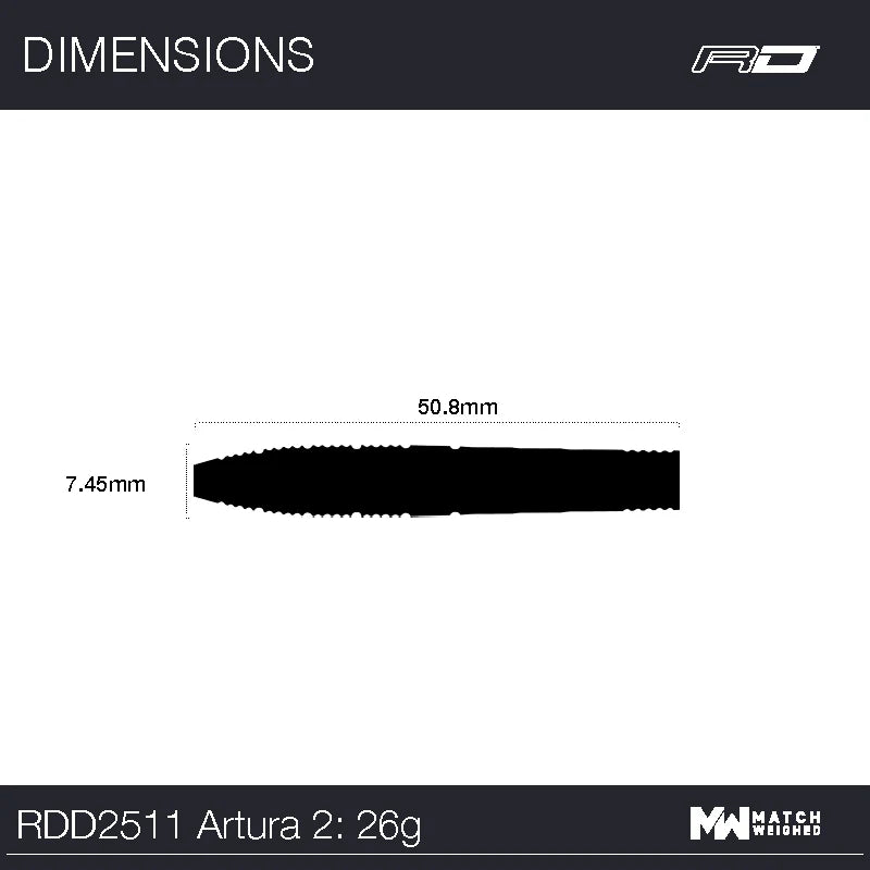 Red Dragon - Artura 2 - Steel Šípky - Direct Darts - 9