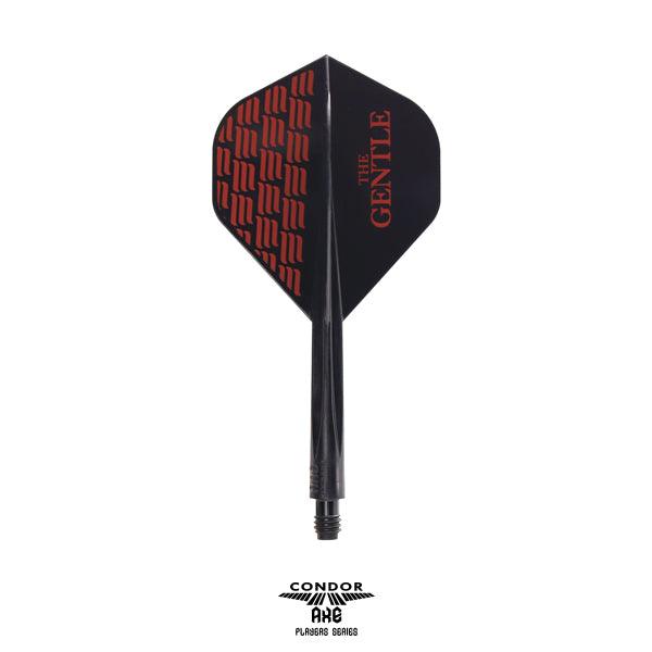 Condor - Axe The Gentle - Černá - No2 - Jednodílný Násadky/Letky Na Šípky - Direct Darts - 1