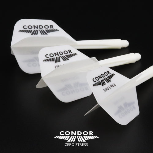 Condor - Zero Stress - Logo - Biely/Čierny - No6 - Letky/Násadka Na Šípky - Direct Darts - 3
