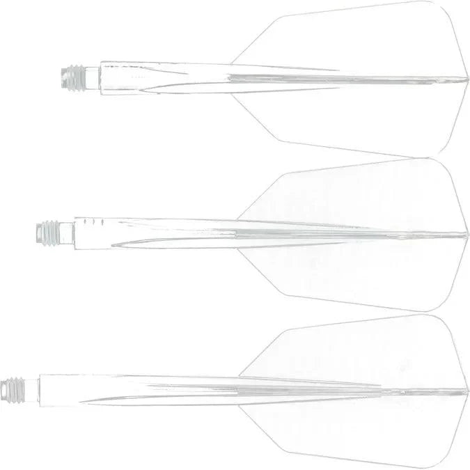 Condor - Axe Wing - Průhledná - Slim - Jednodílný Násadky/Letky Na Šípky - Direct Darts - 2