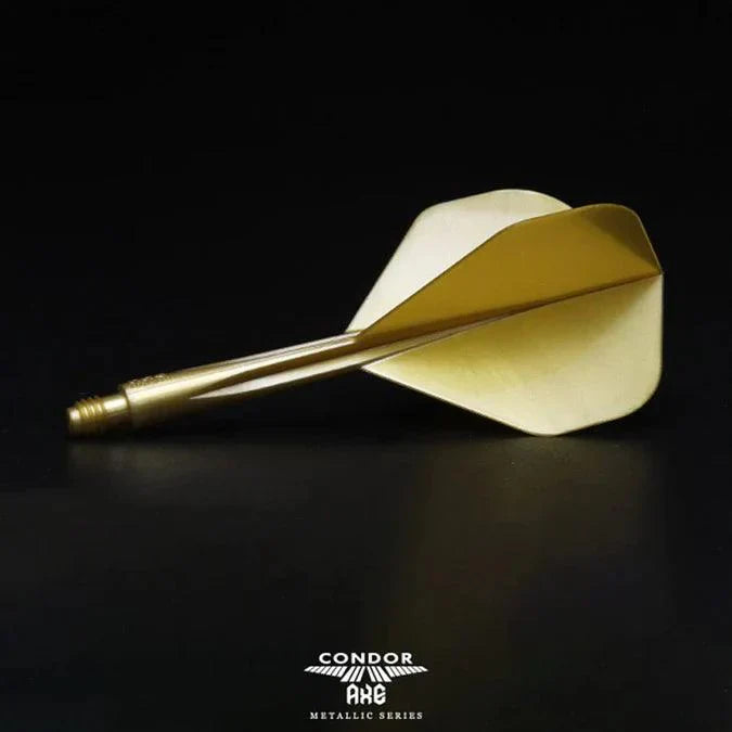 Condor - Axe Metalic - Zlatá - No2 - Jednodílný Násadky/Letky Na Šípky - Direct Darts - 3