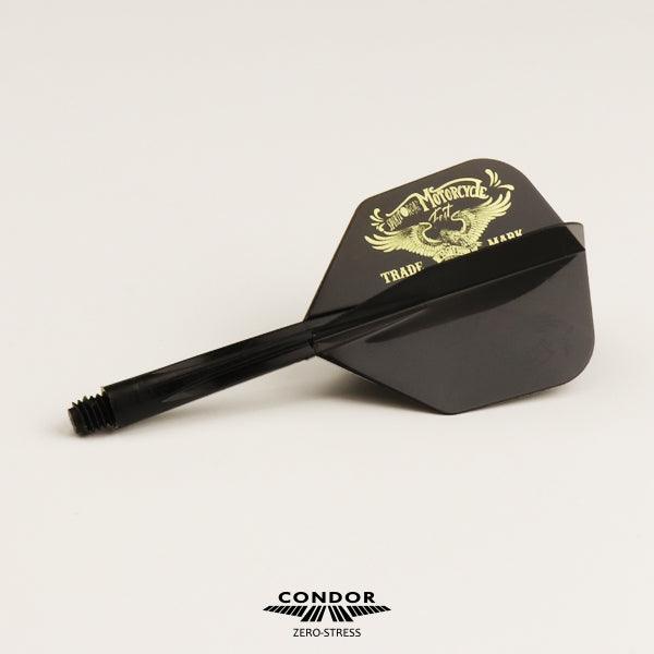 Condor - Zero Stress - West Bull L.A - Černá - No6 - Jednodílný Násadky/Letky Na Šípky - Direct Darts - 2
