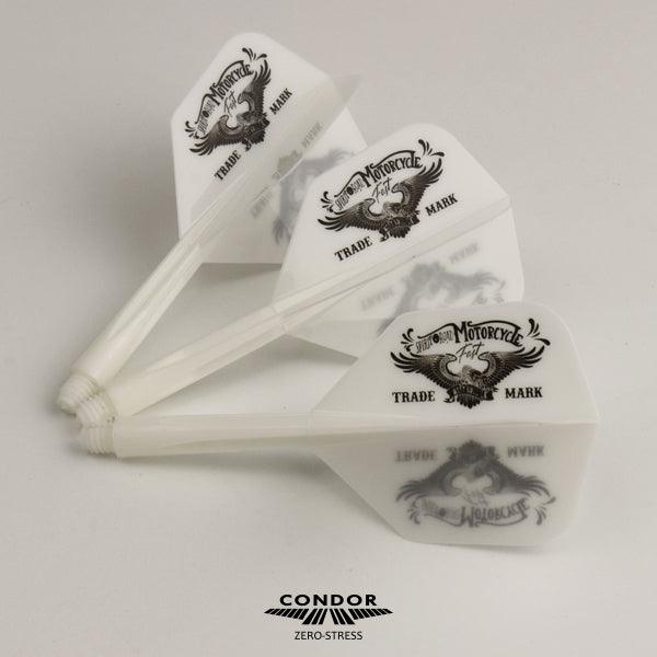 Condor - Zero Stress - West Bull L.A - Bílá - No6 - Jednodílný Násadky/Letky Na Šípky - Direct Darts - 3