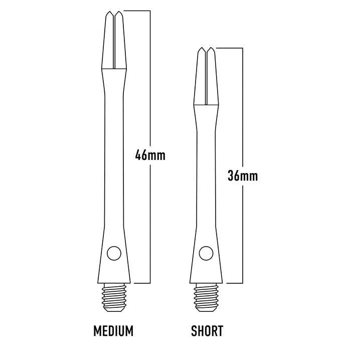 Harrows - Anodised Hliník Červená - Násadky Na Šípky - Direct Darts - 2