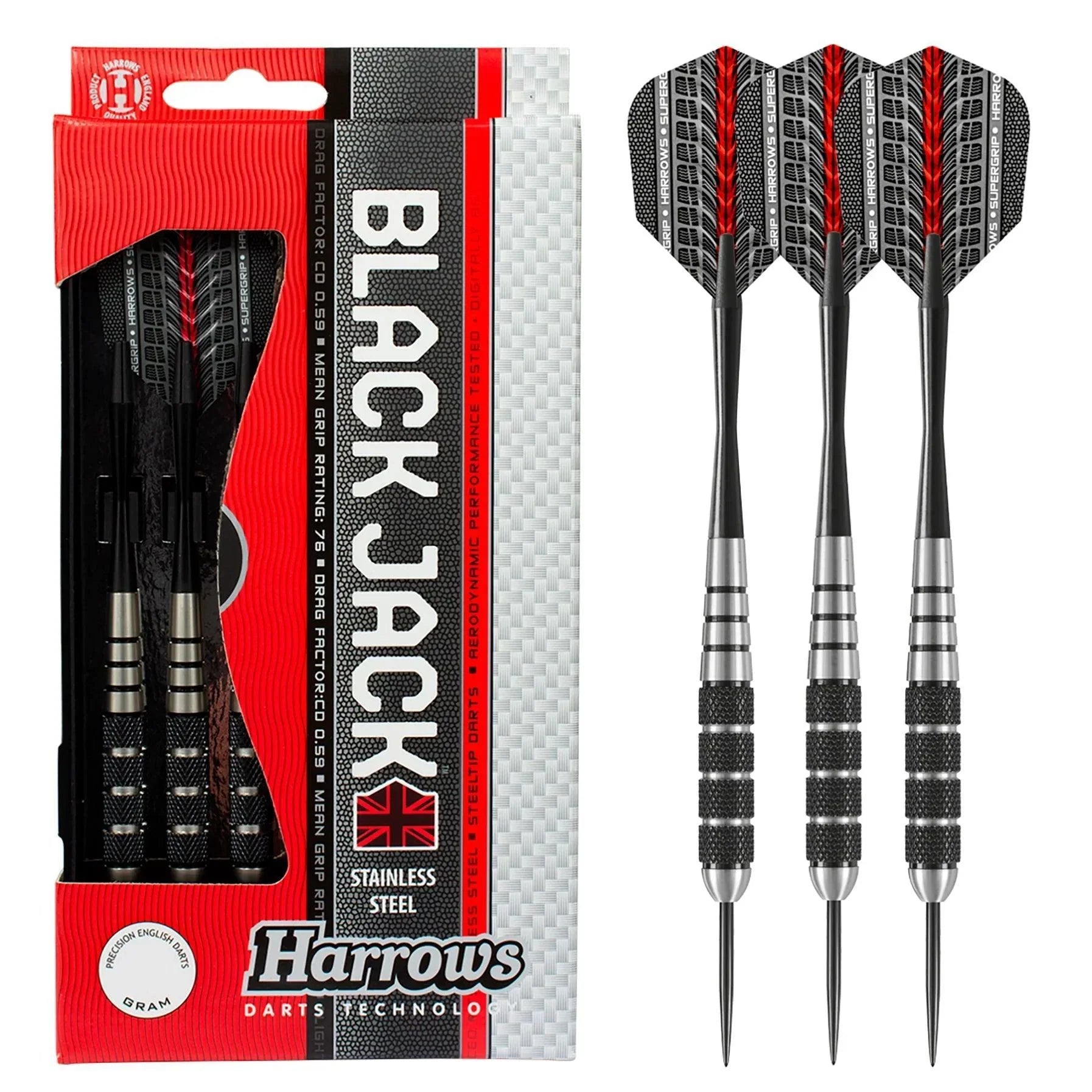 Harrows - Black Jack - Steel Šípky - Direct Darts - 2