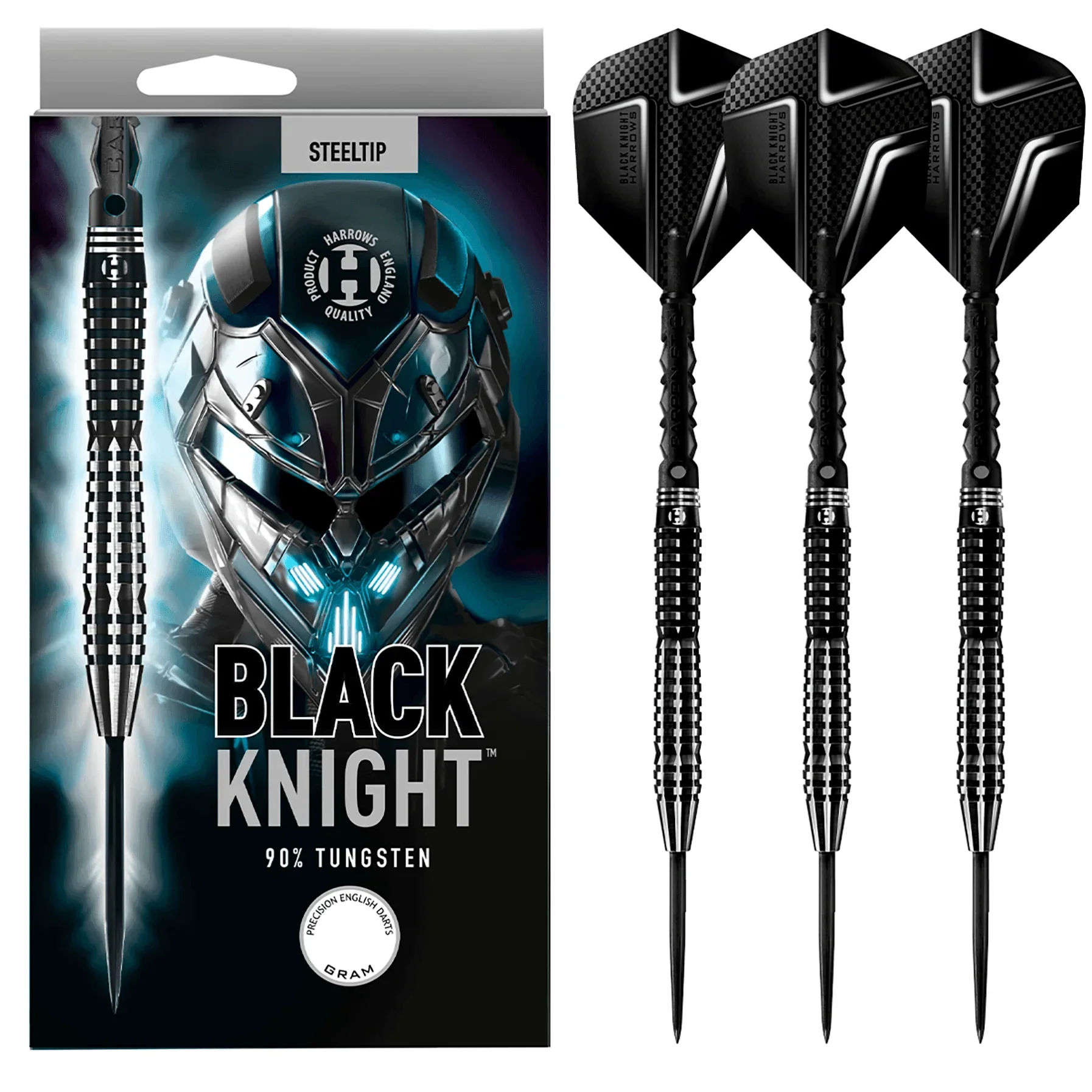 Harrows - Black Knight 90% - Steel Šípky - Direct Darts - 2