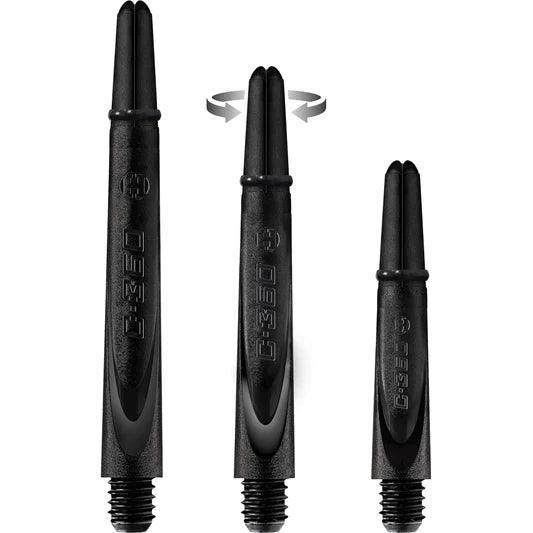Harrows - Carbon 360 Černá - Násadky Na Šípky - Direct Darts - 1