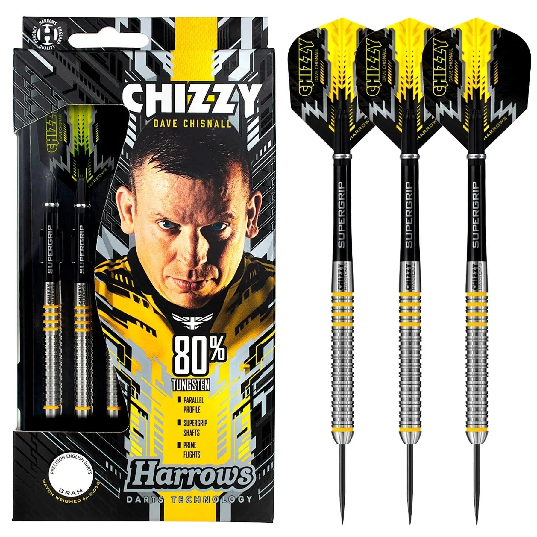 Harrows - Chizzy 80% - Steel Šípky - Direct Darts - 2