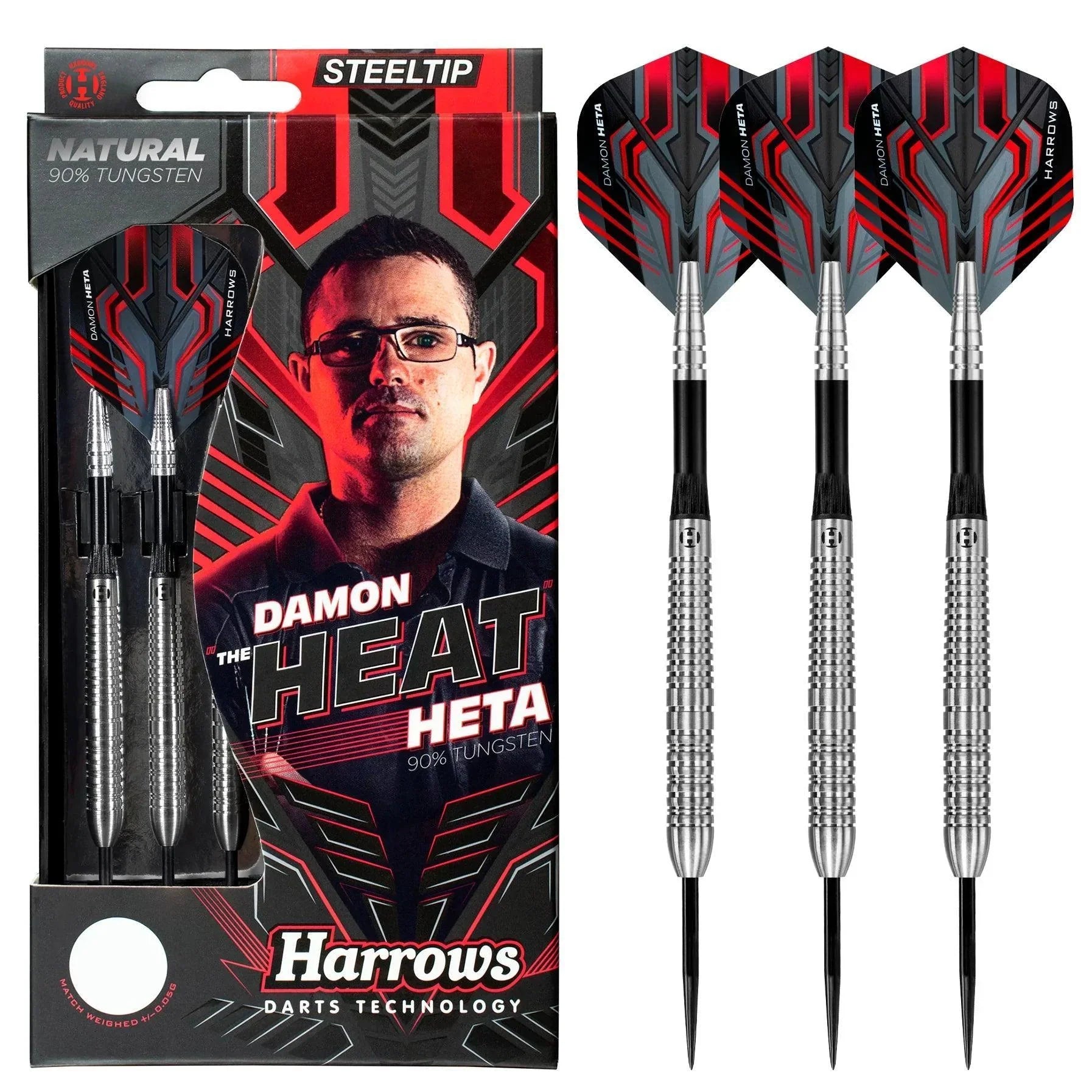 Harrows - Damon Heta 90% Natural- Steel Šípky - Direct Darts - 2