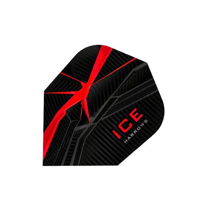 Harrows - Ice Recut Červená - 100 Mikron - Letky Na Šípky - Direct Darts - 1