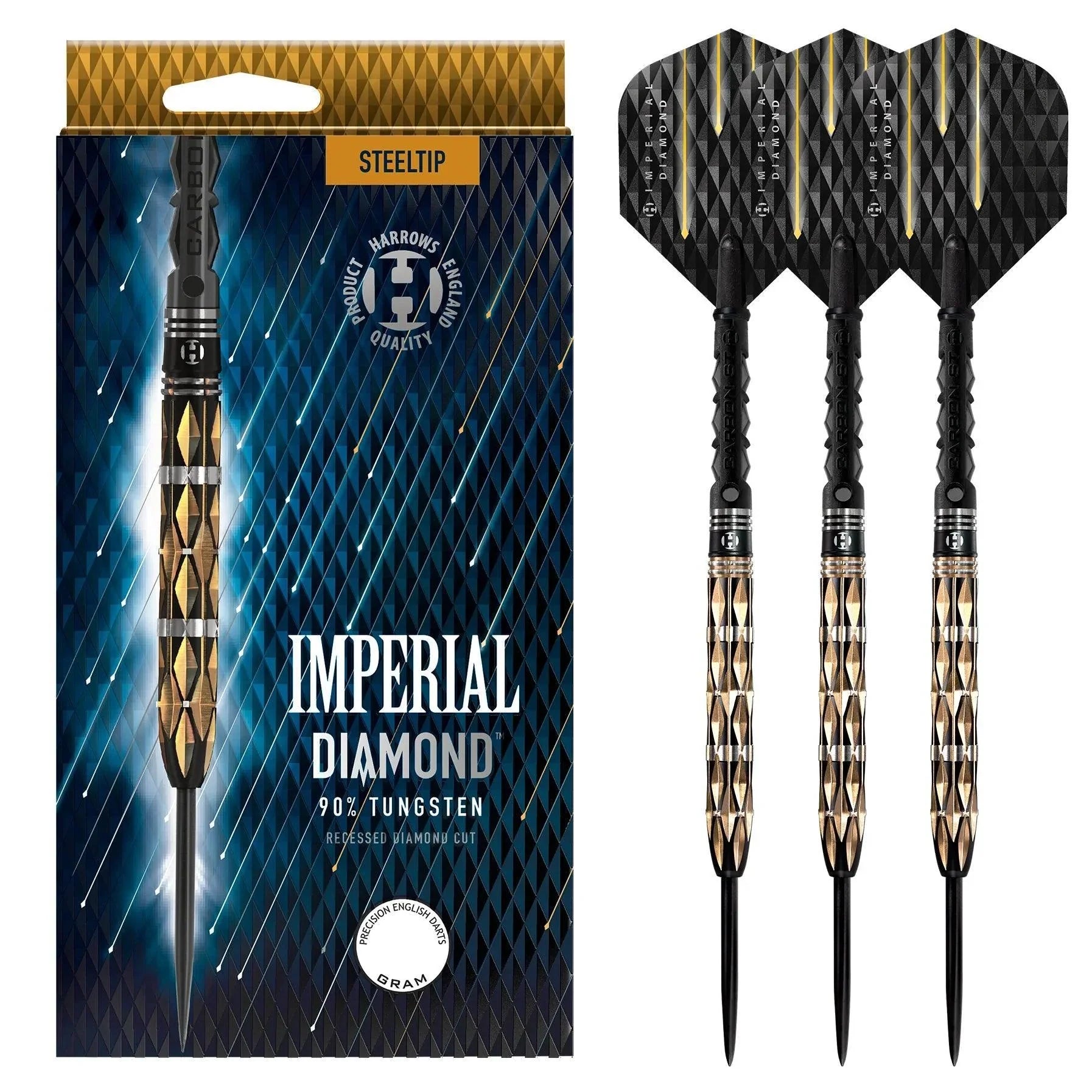 Harrows - Imperial Diamond 90% - Steel Šípky - Direct Darts - 2