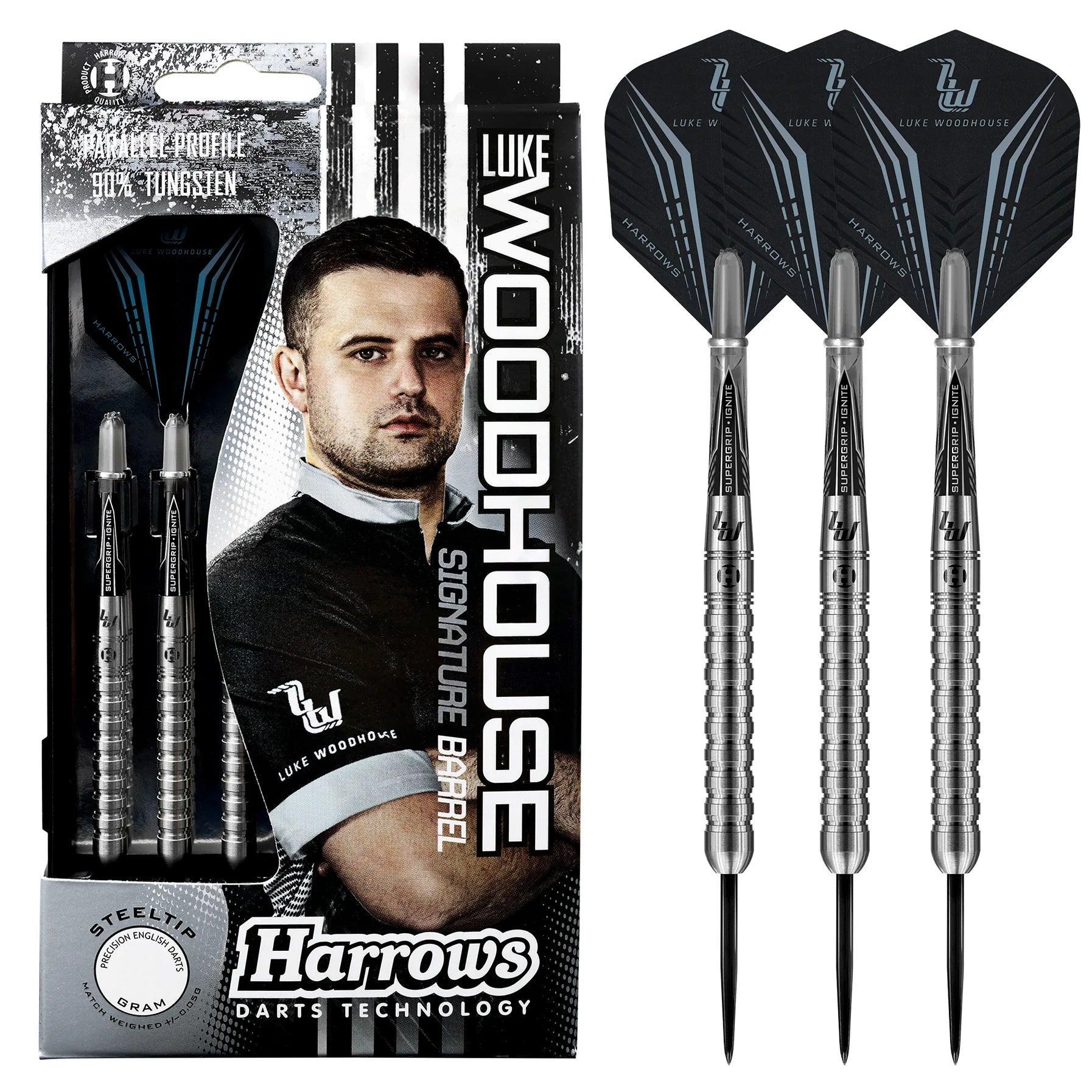 Harrows - Luke Woodhouse 90% - Steel Šípky - Direct Darts - 2