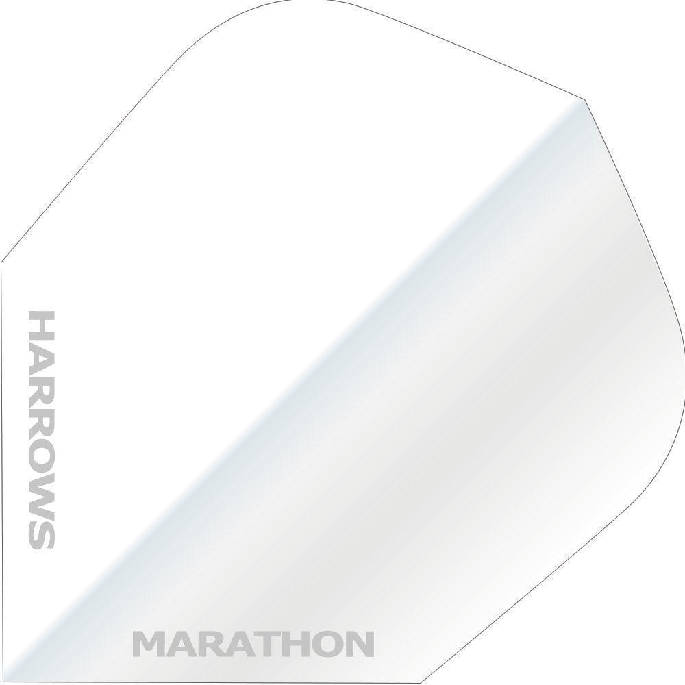 Harrows - Marathon - Jednofarebná Bílá - 100 Mikron - Letky Na Šípky - Direct Darts - 1