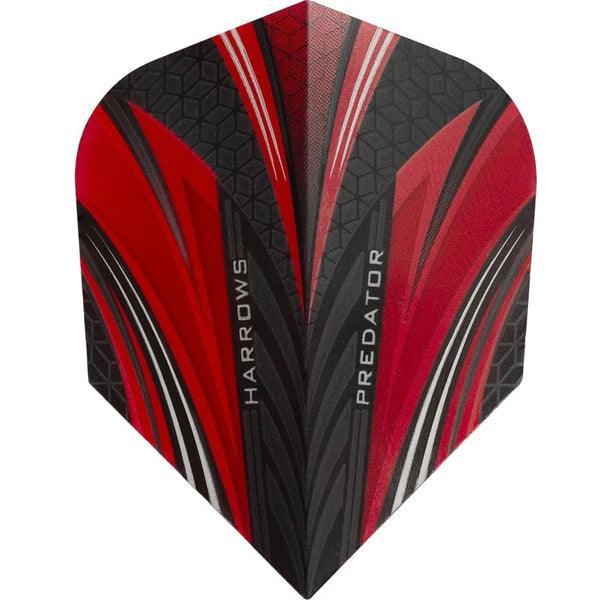 Harrows - Prime Predator Červená - 100 Mikron - Letky Na Šípky - Direct Darts - 1