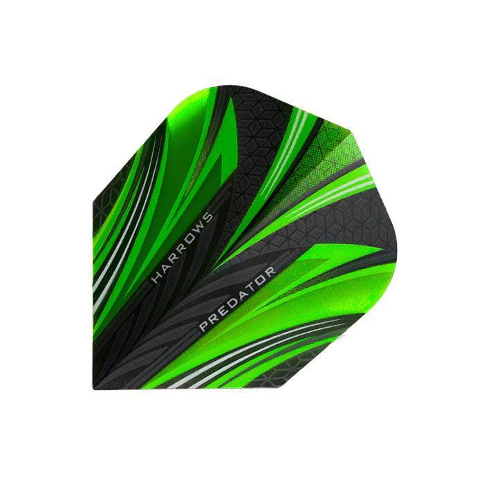 Harrows - Prime Predator Zelená - 100 Mikron - Letky Na Šípky - Direct Darts - 1