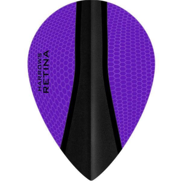 Harrows - Retina - Fialová - Hruškovitá - 100 Mikron - Letky Na Šípky - Direct Darts - 1
