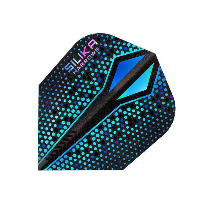 Harrows - Silika Colourshift No6 Modrá X - Letky Na Šípky - Direct Darts - 1