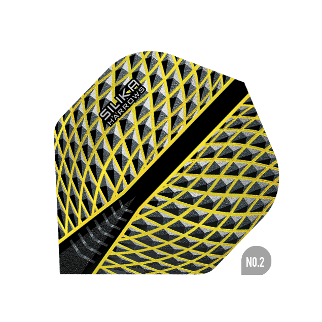 Harrows - Silika No2. - Letky Na Šípky Žlutá - 100 Mikron - Letky Na Šípky - Direct Darts - 1