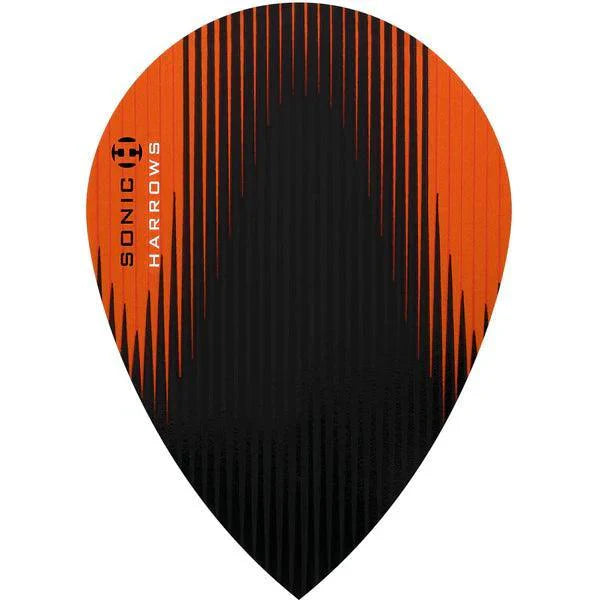 Harrows - Sonic - Oranžová - Hruškovitá - 100 Mikron - Letky Na Šípky - Direct Darts - 1