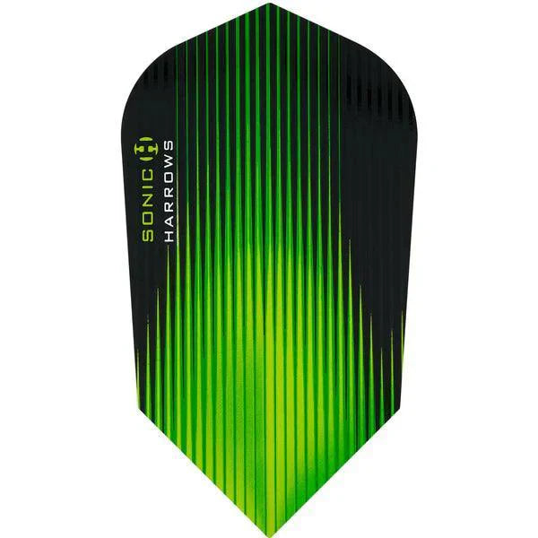 Harrows - Sonic - Zelená - Slim - 100 Mikron - Letky Na Šípky - Direct Darts - 1