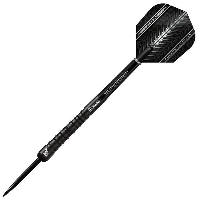 Harrows - Supergrip 90% Black Edition - Steel Šípky - Direct Darts - 4