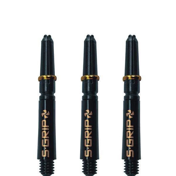 Harrows - Supergrip Spin Černá/Zlatá - Násadky Na Šípky - Direct Darts - 2