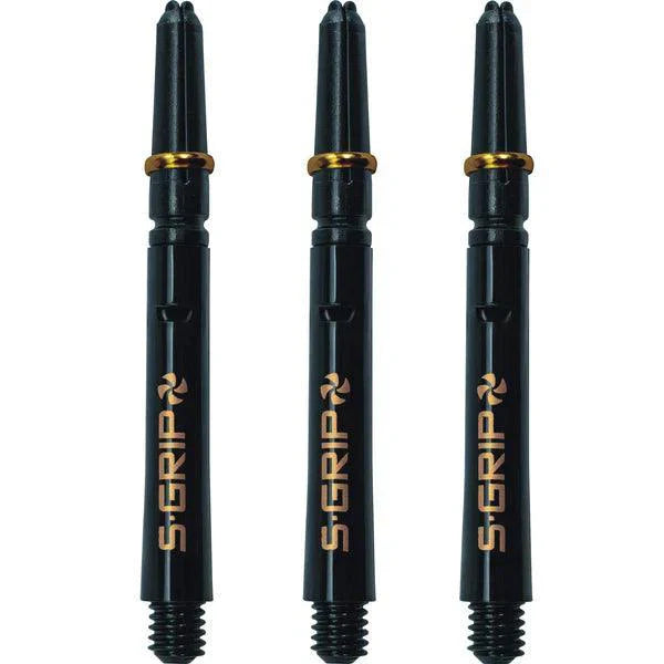 Harrows - Supergrip Spin Černá/Zlatá - Násadky Na Šípky - Direct Darts - 3
