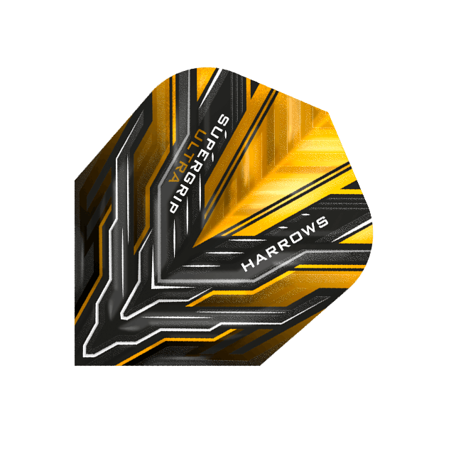 Harrows - Supergrip Ultra Žlutá - 100 Mikron - Letky Na Šípky - Direct Darts - 1