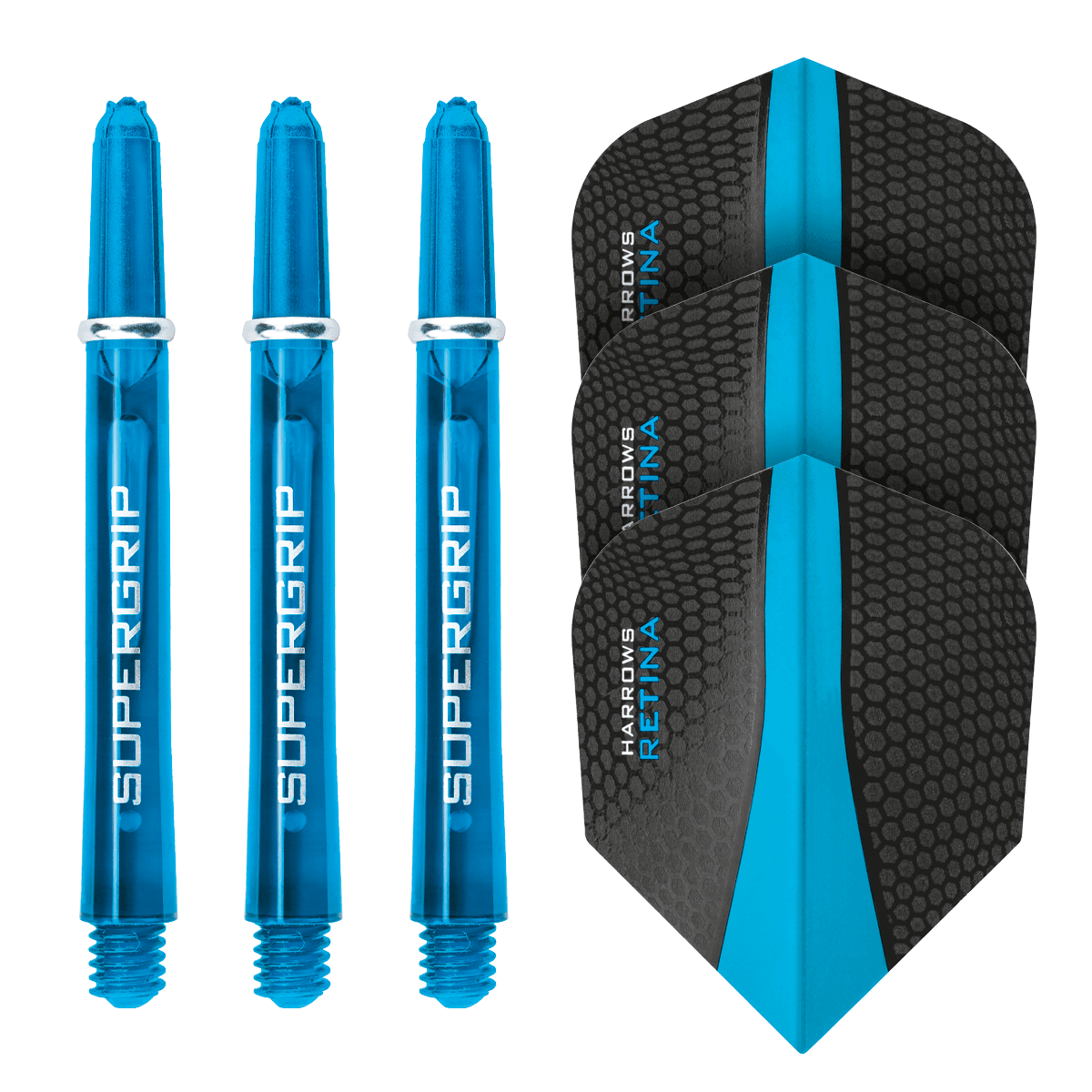 Harrows - Sada Násadky/Letka - Aqua - Direct Darts - 1