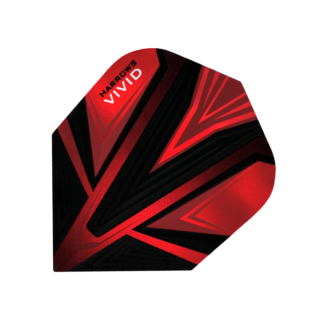 Harrows - Vivid Červená - 100 Mikron - Letky Na Šípky - Direct Darts - 1