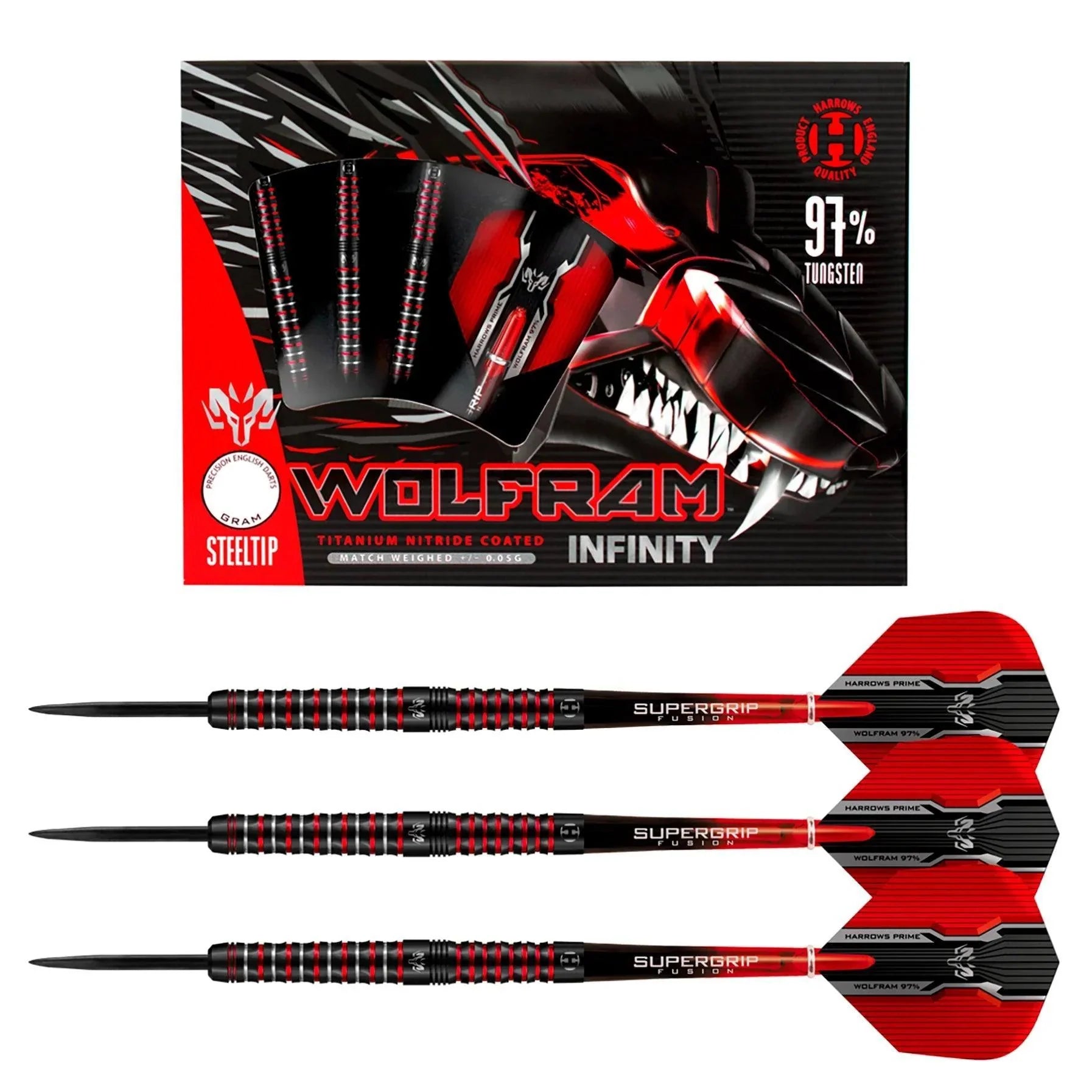 Harrows - Wolfram Infinity 97% - Steel Šípky - Direct Darts - 2