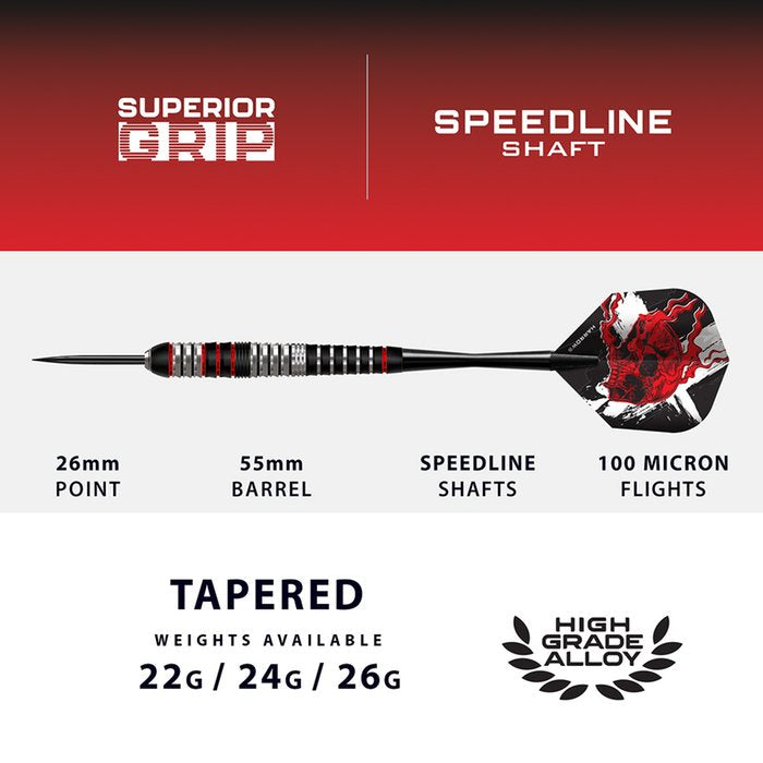 Harrows - Heavy Metal - Mosadzná - Steel Šípky - Direct Darts - 3