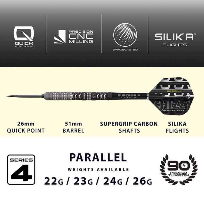 Harrows - Chizzy 90% Series 4 90% - Steel Šípky - Direct Darts - 3