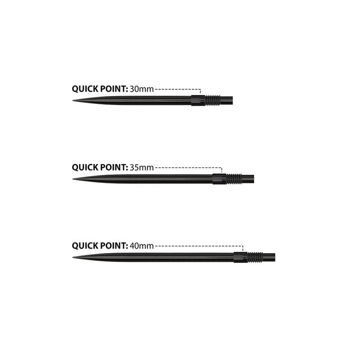 Harrows - Čierny Quick Point - Hrot Na Šípky - Direct Darts - 3