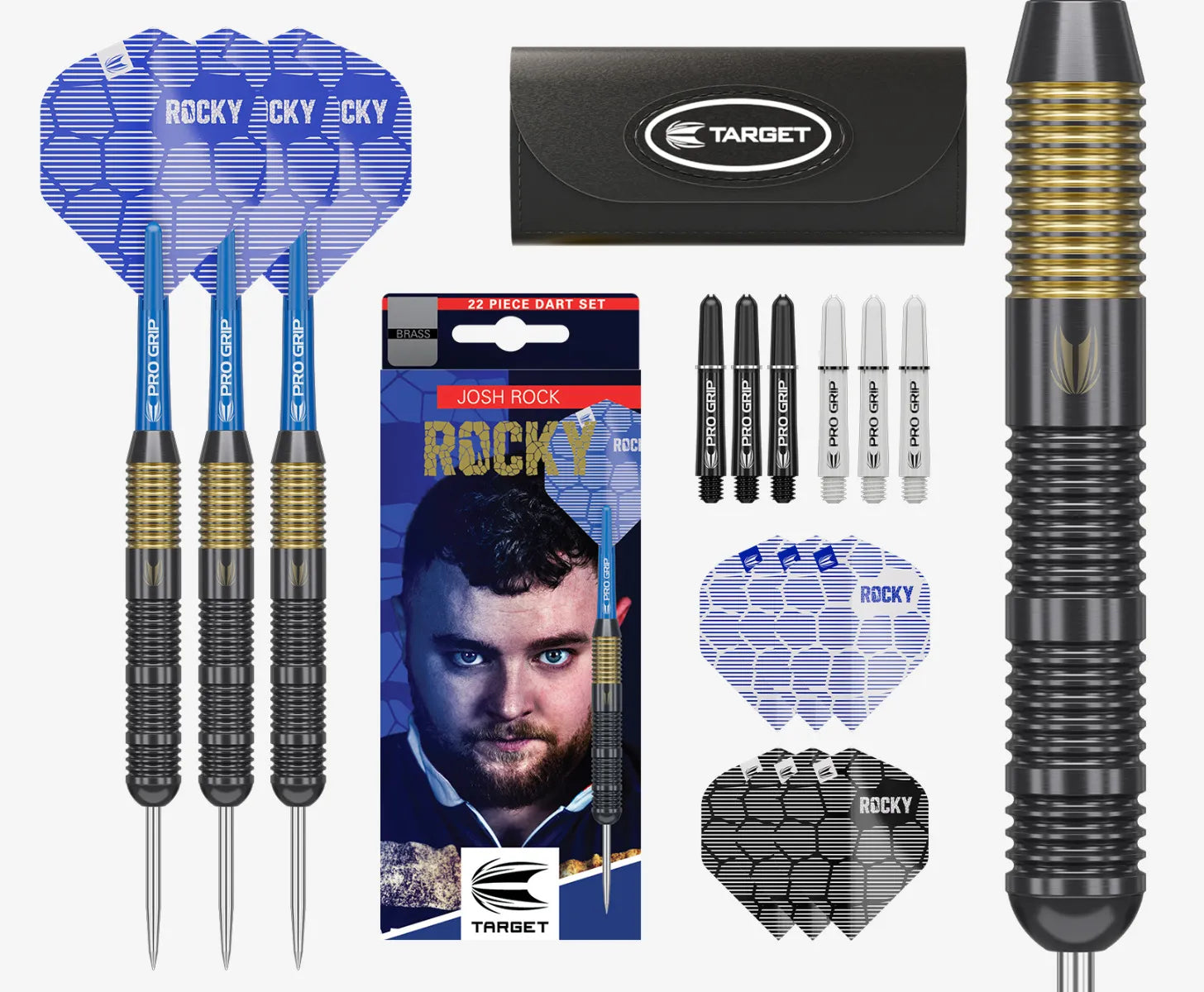 Target - Josh Rock - Brass - Steel Šípky - Direct Darts - 1