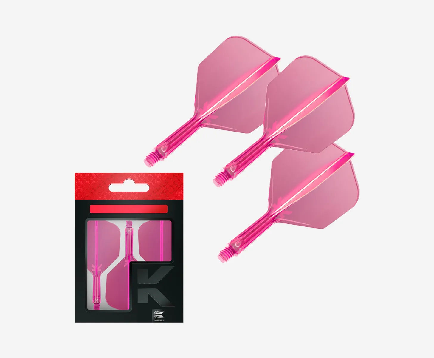 Target - K-Flex - No6 - Neónová Růžová - Letky/Násadky Na Šípky - Direct Darts - 2