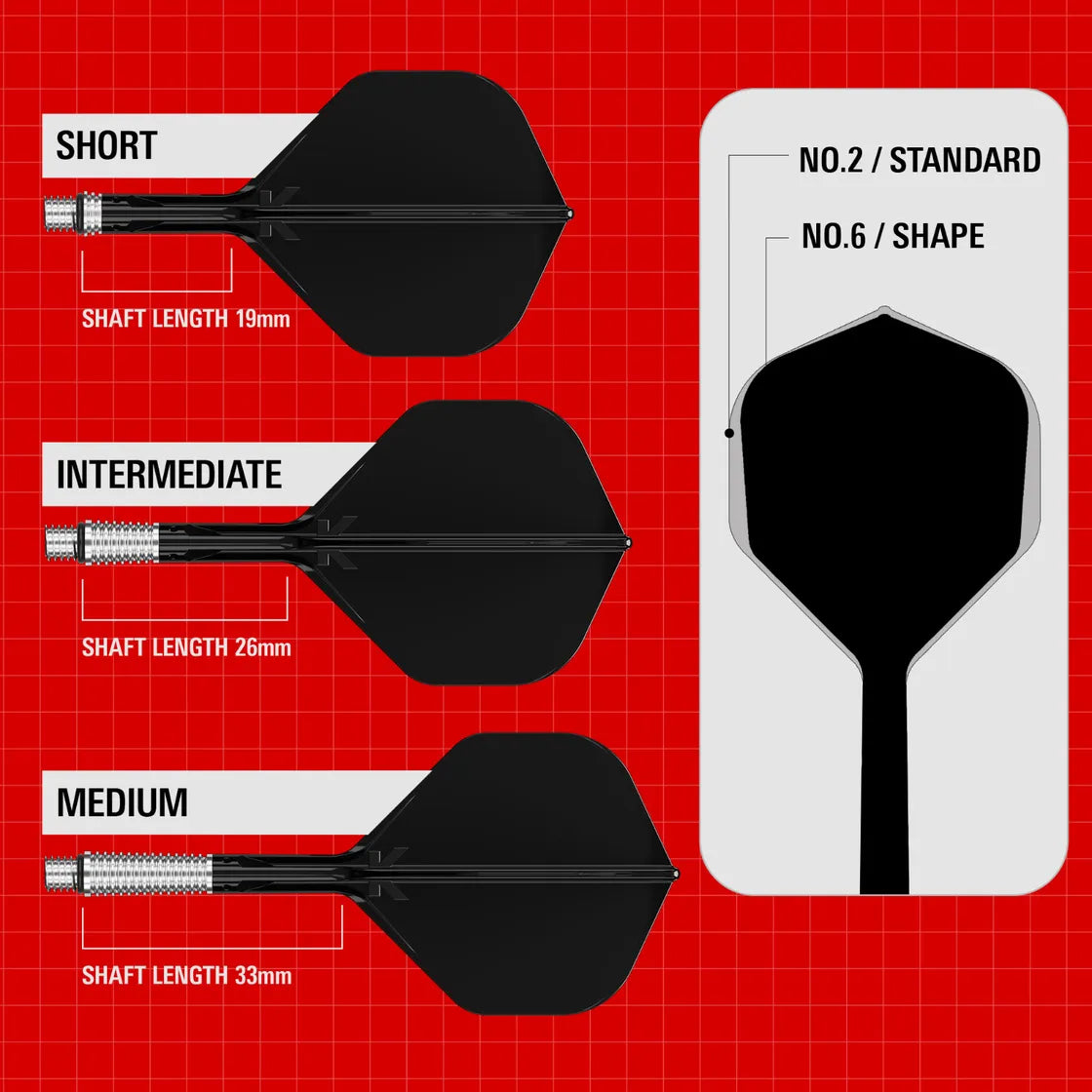 Target - K-Shift Černá - No2 - Letky/Násadka Na Šípky - Direct Darts - 4