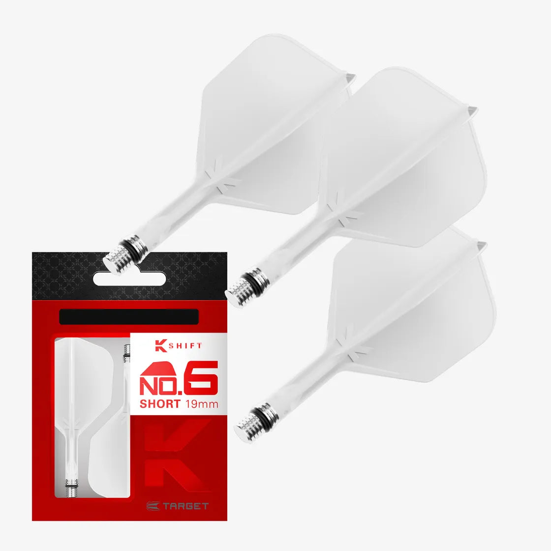 Target - K-Shift Bílá - No6 - Letky/Násadka Na Šípky - Direct Darts - 1
